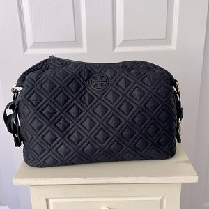 Tory Burch black diaper bag